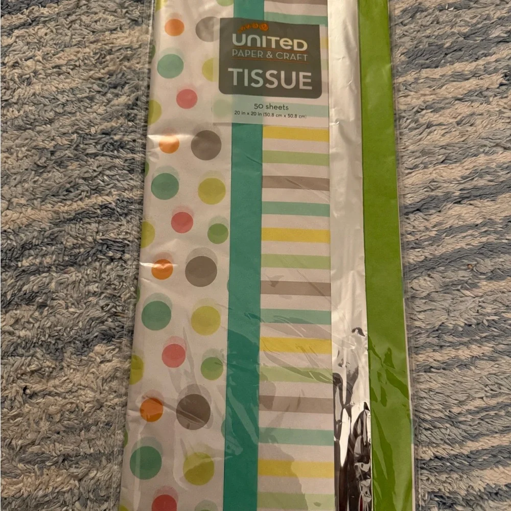 50 Colorful Tissue Paper Set ๐จ๐จ๐จ - Picture 1 of 3